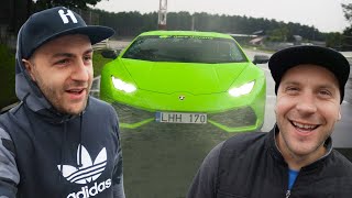 PIRMO REIZI BRAUCU AR LAMBORGHINI [upl. by Hairahs]