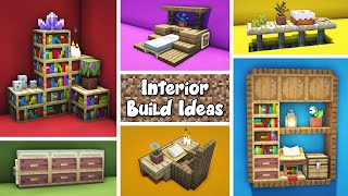 50 Minecraft Interior Design Build Ideas [upl. by Anemolihp]