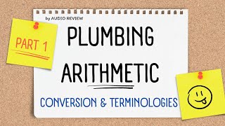 PLUMBING ARITHMETIC 2 PART 1 [upl. by Wheelwright]