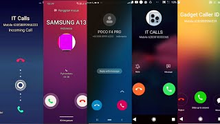 VIVO SAMSUNG A13 POCO F4 REALME C5 OPPO K1 incoming calls [upl. by Tessil]