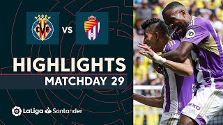 Resumen de Villarreal CF vs Real Valladolid 12 [upl. by Angelika]