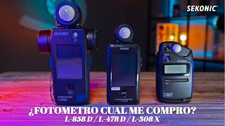 ¿Cuál fotómetro me compro  Comparativa de Sekonic L308  L478  L858 [upl. by Kellda]