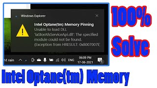 Intel Optane Memory Pinning Unable to Load DLL iaStorAfsServiceApidll Error [upl. by Lita]