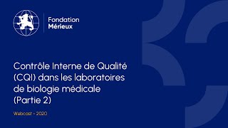 Contrôle Interne de Qualité CQI dans les laboratoires de biologie médicale Partie 2 [upl. by Peatroy]