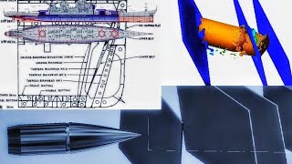 Yamato vs Iowa class battleship  Armor Penetration Simulation [upl. by Nimajeb]