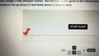 I played Secret Versions of the Chrome Dinosaur Game [upl. by Tirzah]