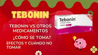 Tebonin Para qué sirve Cómo tomar Tebonin vs otros medicamentos Efectos y más [upl. by Tterraj168]