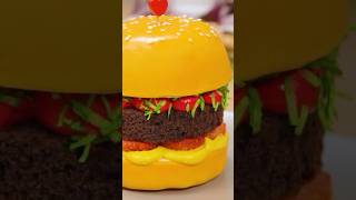 Cake or Fake Let’s find out with This Burger 🍔 cake shortsfeed cakedecorating [upl. by Hagile]