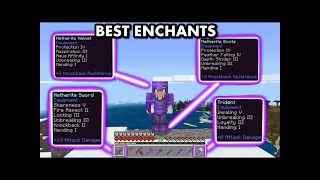 Best Enchantments For Netherite Armour In Minecraft 120 [upl. by Rhodes552]