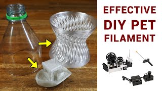 PET bottle to 3D printing filament  A complete solution from Tylman Design [upl. by Nerrag]