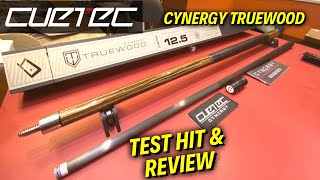 Cuetec Carbon Fiber Shaft Test Hit  Cynergy Truewood  Low Deflection amp Vibration  Review [upl. by Zantos381]