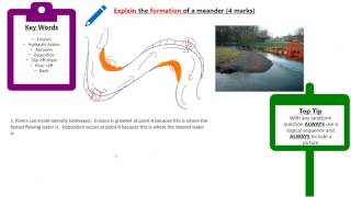 Describe the formation of a meander 4 marks [upl. by Lohrman]