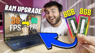 RAM Upgrade 8GB to 16GB Dual Channel in Laptop⚡️ Performance [upl. by Philana]