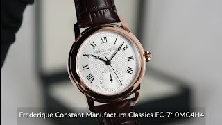 Frederique Constant Manufacture Classics FC710MC4H4 [upl. by Lesli183]