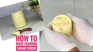 Easy and simple foaming sugar scrub recipe [upl. by Musette]