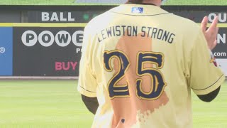 Portland Sea Dogs honor Lewiston mass shooting victims [upl. by Esimorp478]