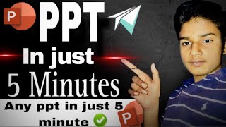 Create Any PPT Using AI  Gamma Ai  Any PPT In Just 2 Seconds [upl. by Dodie]