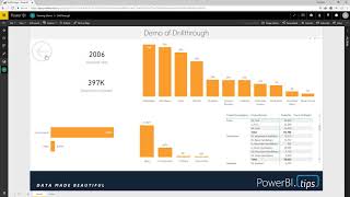 Quick Tip 4  How to Create a Drillthrough from a Card Visual in Power BI [upl. by Sandeep325]