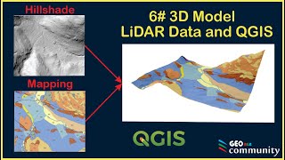 LiDAR QGIS  3D Geological Model [upl. by Eimat]