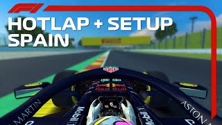 Hotlap Spain 10757  SETUP  F1 MOBILE RACING [upl. by Bridgid]