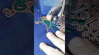 Ralson zigzag machine embroidery making short video💐 [upl. by Peace533]