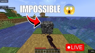 minecraft new challenge on Live DAY3 breaking bedrock minecraft [upl. by Adnilema760]