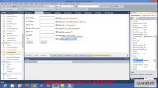 ASPNET Validation using C  How to apply validation in asp using C [upl. by Mcleod]