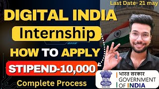 MEITY Government Internship ₹10kMonth  Apply Soon  Digital India Internship Scheme 2024 [upl. by Ignacius]