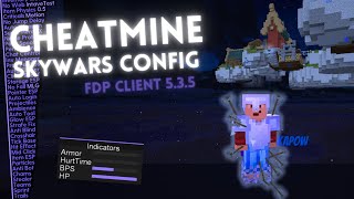 FREE CheatMine Skywars CONFIG for FDP Client 535  Bye bye Intave [upl. by Eylrac]