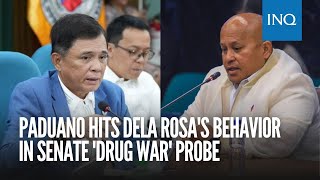 Paduano hits Dela Rosas behavior in Senate drug war probe [upl. by Gamber729]