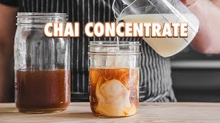 Homemade Masala Chai Concentrate Spiced Milk Tea [upl. by Iormina]