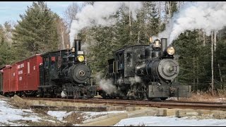 Wiscasset Waterville and Farmington Railway A Maine Two Foot Winter [upl. by Etteluap]