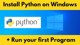 How to Install Python on Windows 10  11 [upl. by Ahcas]