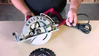 SKILSAW Worm Drive Circular Saw Tips  Mounting the Blade [upl. by Fedak]