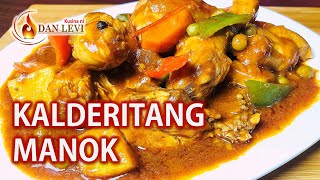 KALDERETANG MANOK  HOW TO COOK CHICKEN CALDERETA  YUMMY PINOY RECIPE [upl. by Aseretairam]