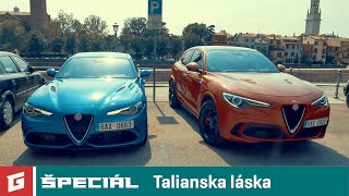 Alfa Romeo Stelvio QV vs Giulia QV v Taliansku  ENG SUB  GARAZTV špeciál [upl. by Musetta]