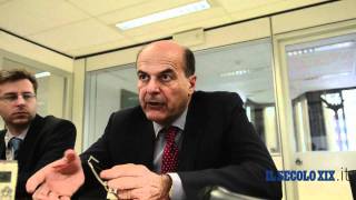 Genova  IL SECOLO XIX intervista Pierluigi Bersani  parte 01 [upl. by Shum]