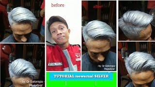 TUTORIAL CAT RAMBUT SILVER ATAU GREY by ILVASTO [upl. by Audri]