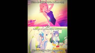 Blue Archive game vs Blue Archive anime Blue Archive  Blue Archive the Animation bluearchive [upl. by Sybil]