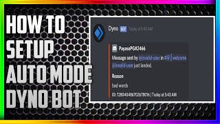 How to use Dyno Bot Automod Feature  Dyno Bot Best Bot for Discord AutoModb [upl. by Glory]