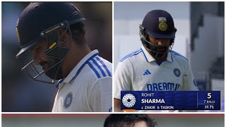 Rohit Sharma Wicket today vs BangladeshRohit Sharma Wicket full video banvsind rohitsharma [upl. by Aratnahs]