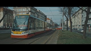 Czech Republic Prague tram 8 ride from Lotyšska to Vítězné náměstí [upl. by Adlihtam]