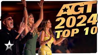 Americas Got Talent 2024 Top 10 BEST Auditions [upl. by Aidnahs935]