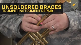 Unsoldered Braces Trumpet Instrument Repair [upl. by Anihc]