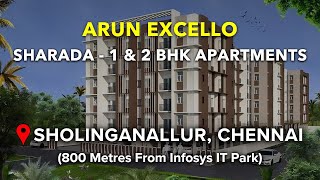 Sholinganallur Apartments For Sale  Arun Excello Sharada  Chennai sholinganallur omr apartment [upl. by Rizan]