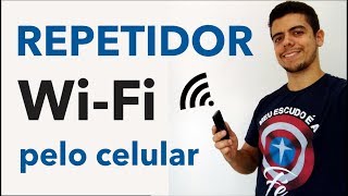 COMO USAR UM CELULAR ANDROID COMO REPETIDOR WIFI duas maneiras [upl. by Weikert20]