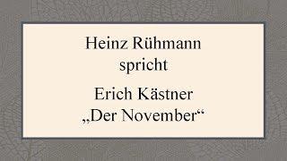 Erich Kästner „Der November“ 1955 [upl. by Sheedy]