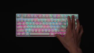 RK ROYAL KLUDGE RK87 Sink87G RGB 80 Mechanical Keyboard Lighting Effects [upl. by Clifton]