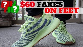 How Do 60 FAKE YEEZYS Feel ON FEET [upl. by Eanaj]