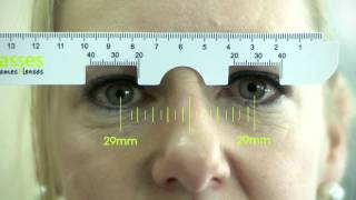 Glasses Frames and Lenses  How to use a PD ruler [upl. by Lad785]